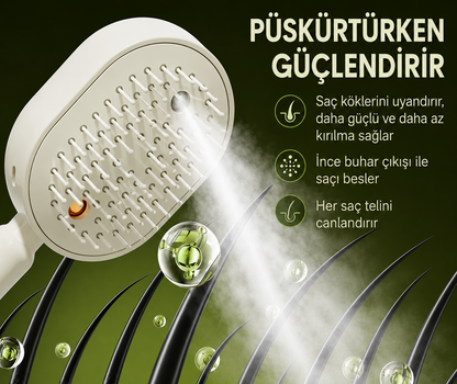 Lumora® Electric Spray Air Cushion Massage Comb - Self-Cleaning, Anti-Tangle, Essential Oil Spray Hair Care Comb