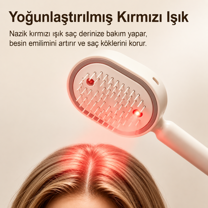 Lumora® Electric Spray Air Cushion Massage Comb - Self-Cleaning, Anti-Tangle, Essential Oil Spray Hair Care Comb