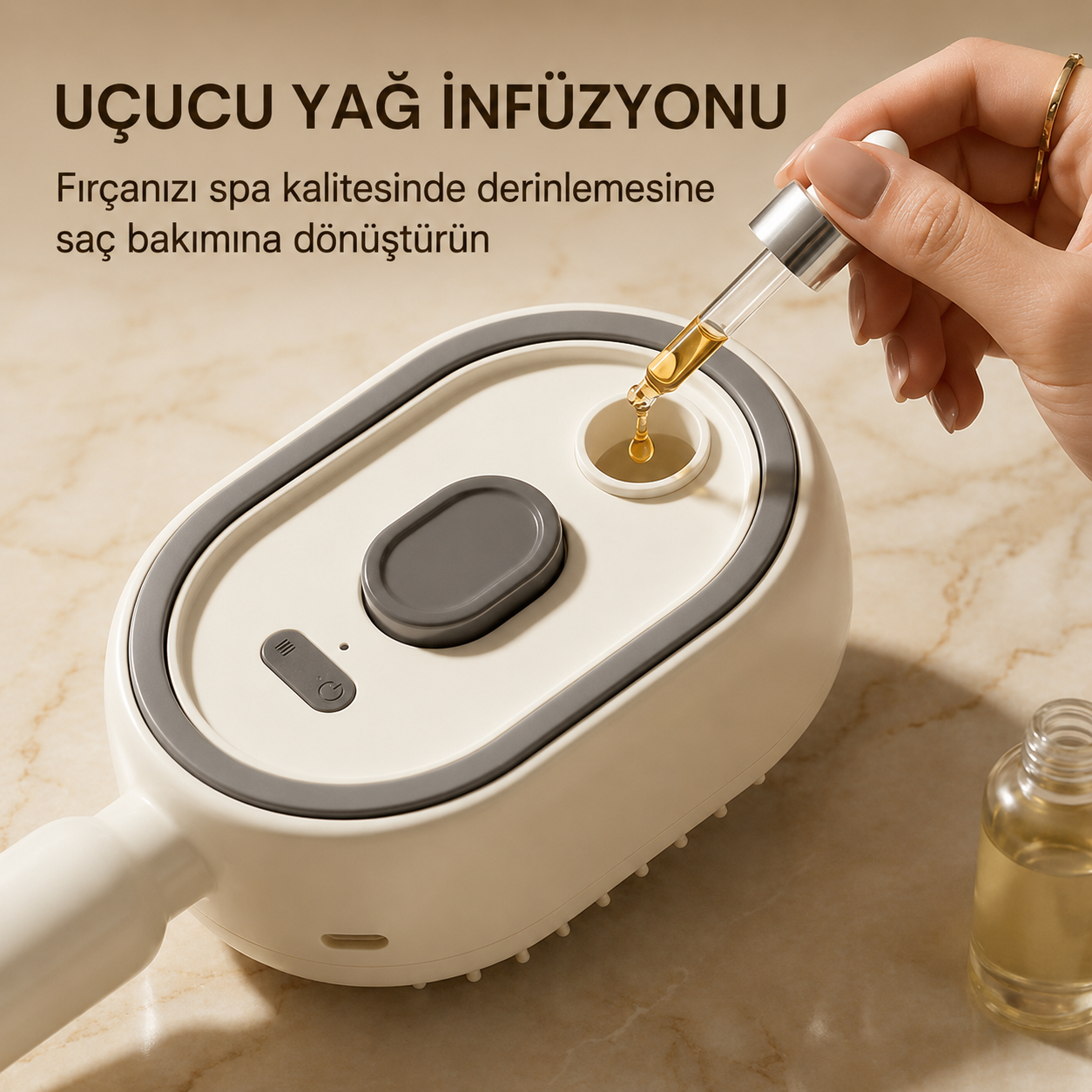 Lumora® Electric Spray Air Cushion Massage Comb - Self-Cleaning, Anti-Tangle, Essential Oil Spray Hair Care Comb