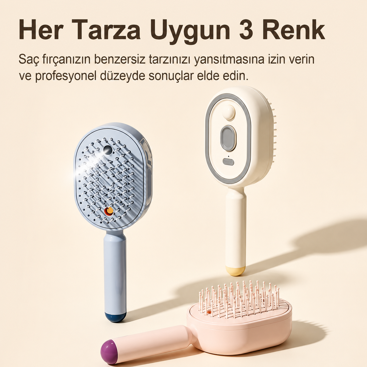 Lumora® Electric Spray Air Cushion Massage Comb - Self-Cleaning, Anti-Tangle, Essential Oil Spray Hair Care Comb