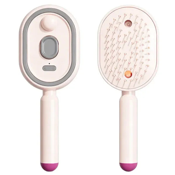 Lumora® Electric Spray Air Cushion Massage Comb - Self-Cleaning, Anti-Tangle, Essential Oil Spray Hair Care Comb