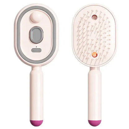 Lumora® Electric Spray Air Cushion Massage Comb - Self-Cleaning, Anti-Tangle, Essential Oil Spray Hair Care Comb